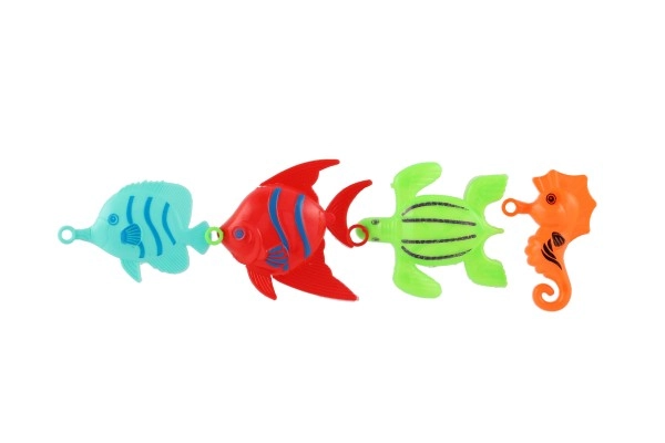 Vier bunte Fischchen für noch mehr Spaß