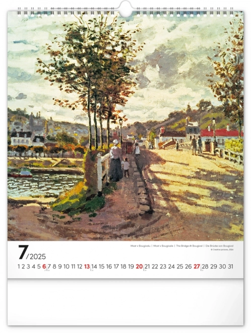 Nástěnný Kalender Claude Monet 2025