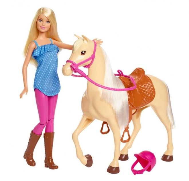 Barbie mit Pferd Reitabenteuer Set