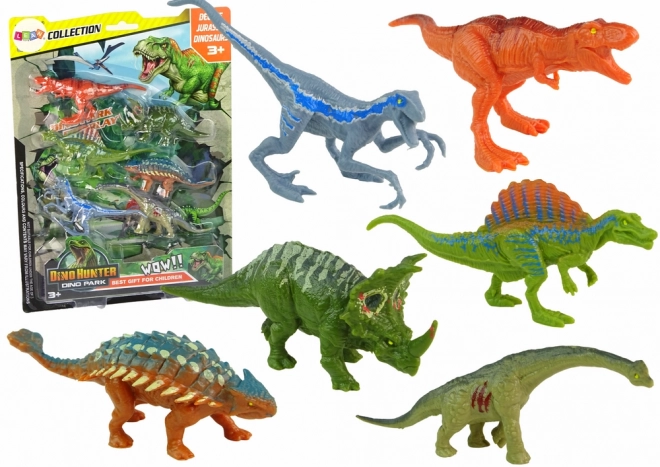 Bunte Dinosaurier Spielfiguren Satz