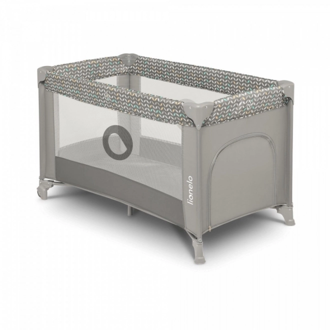 Reisebett für Kinder von LIONELO - Stefi Grey Concrete Multicolor – Graues Beton Multicolor