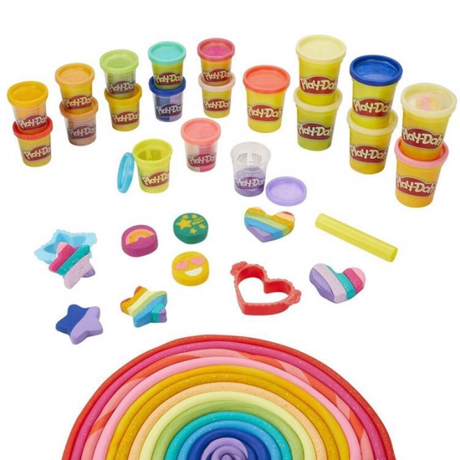 Hasbro Play-Doh Glitzerknete Kreativset