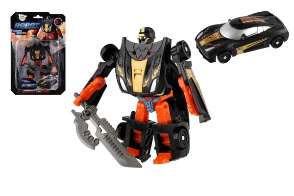 Transformer Spielzeug Roboter Schwarz 14cm