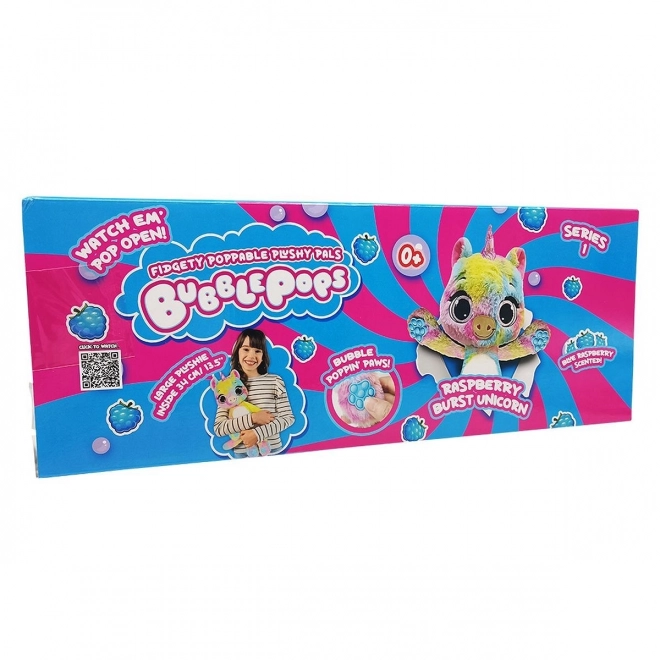 Bubble Pops duftendes Kuscheltier - Himbeer Einhorn