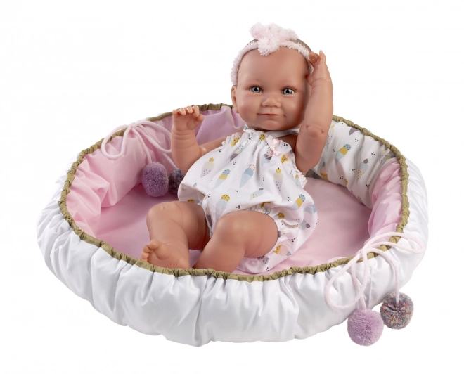 Realistische Babypuppe Mädchen mit Ganzkörper-Vinyl - 40 cm