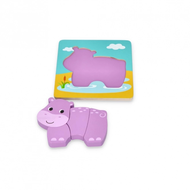 Set aus vier Tierpuzzles