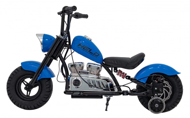 Motorrad Chopper Warrior Blau