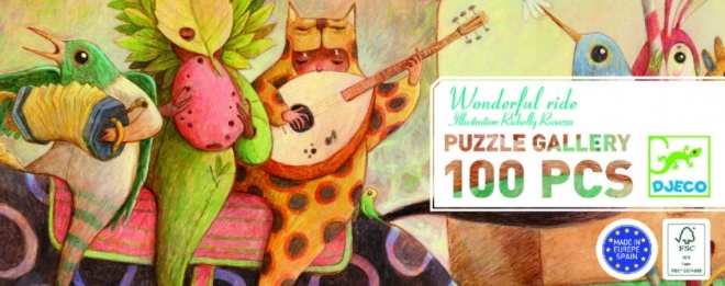 Panorama Puzzle DJECO Wunderbare Fahrt 100 Teile
