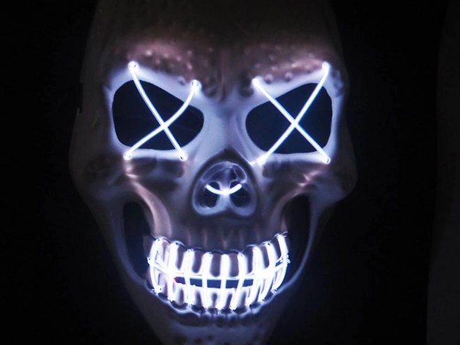 Leuchtende Skull Maske für Halloween-Partys