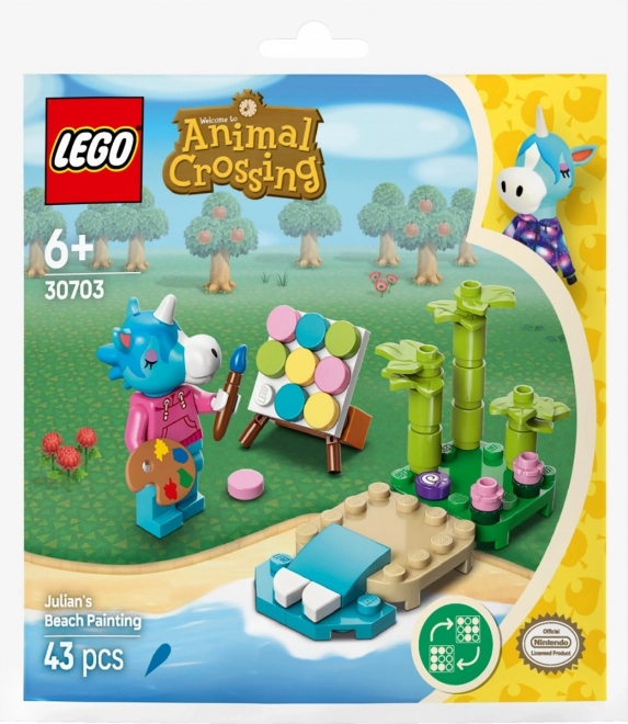Bauset Animal Crossing Julian und Strandszenerie