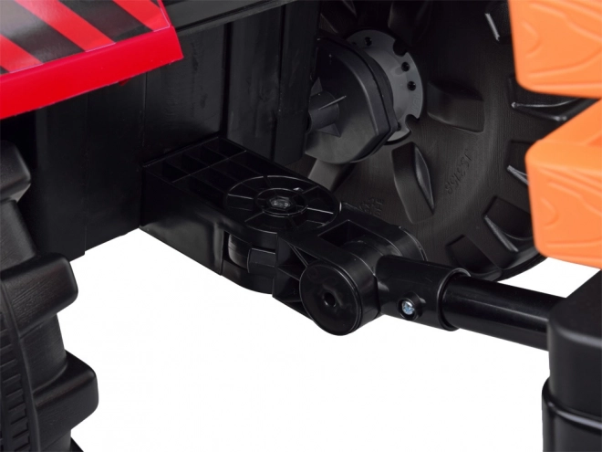 Großer elektrischer Traktor mit Anhänger und Schaufel für Kinder