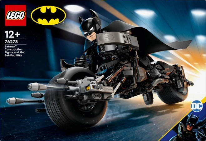 Batman™ und Bat-Pod Motorrad Baufigur