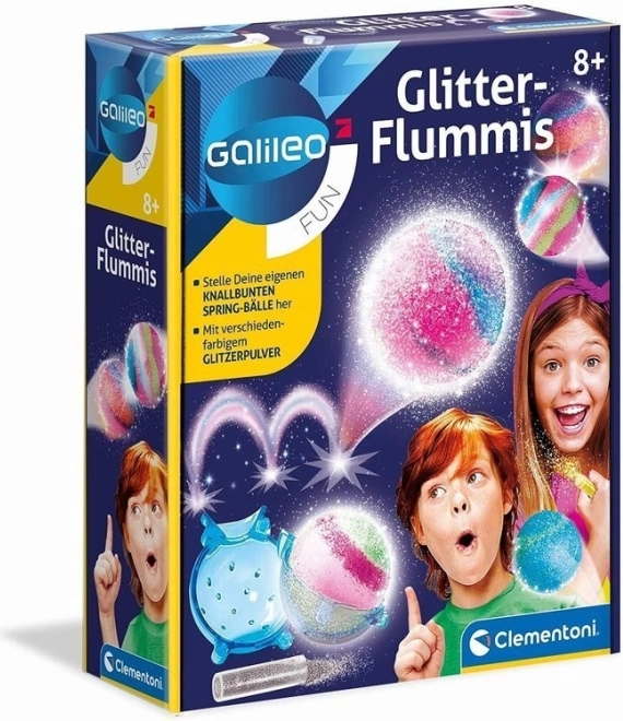 Verrückte glitzernde Kugeln