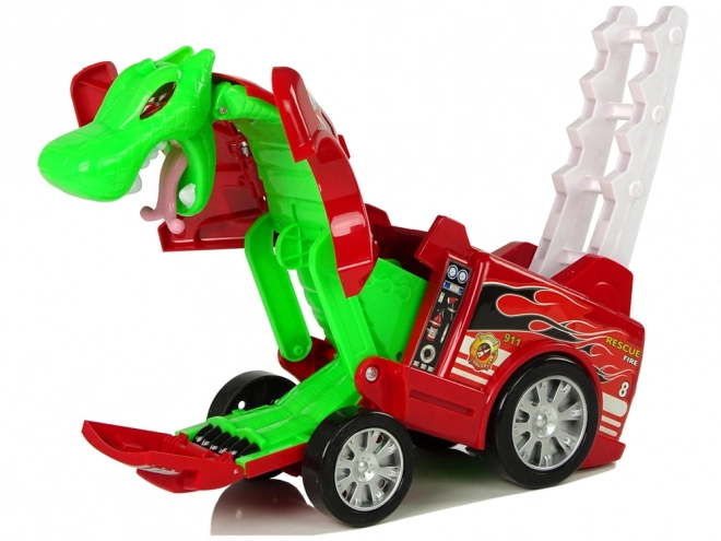Auto Feuerwehrverband Transformation Drache 2-in-1 Feuerwehrauto