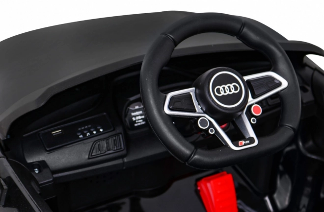 Audi R8 LIFT Batterieauto + Fernbedienung + EVA Räder + MP3 + LED – Schwarz
