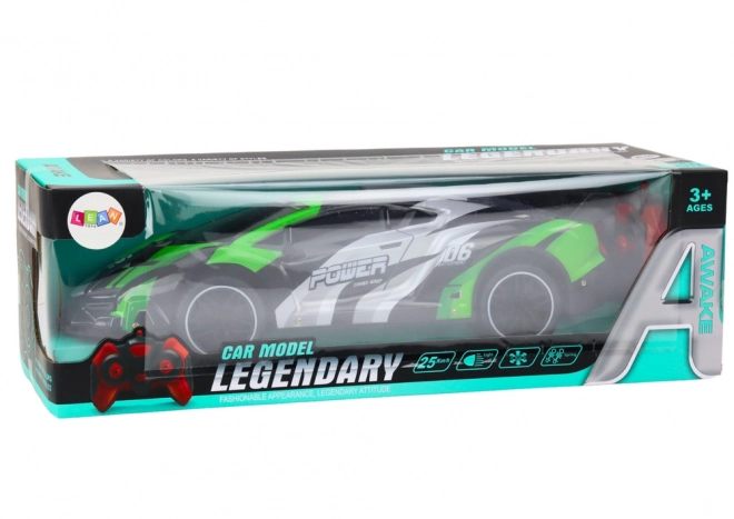 Zielgrünes RC Sportauto mit Fernbedienung 1:10