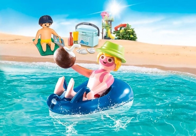 Playmobil Family Fun Urlauber mit Schwimmring