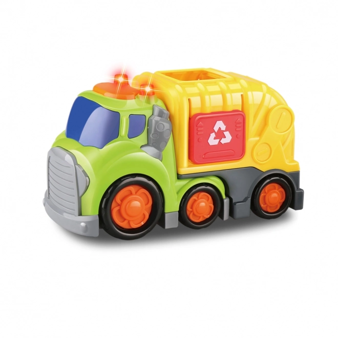 Kiddy Go! Müllwagen mit Licht und Sound, 19 cm