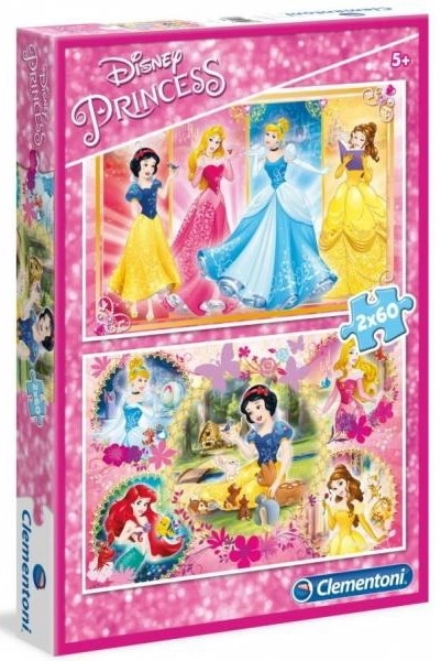 Clementoni Puzzle Disney Prinzessinnen: Freundinnen 2x60 Teile