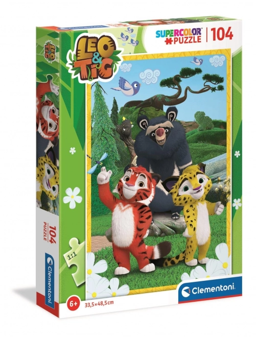 CLEMENTONI Leo und Tig Puzzle 104 Teile