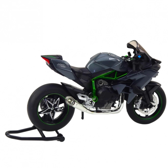 Metallsportmotorrad mit Licht- und Soundeffekten