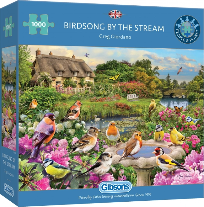 Gibsons Puzzle Gesang der Vögel am Bach 1000 Teile