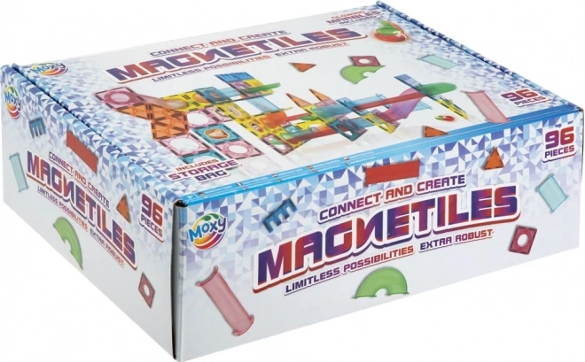 Magnetische Bauspiel MOXY Magnetiles 96 Teile