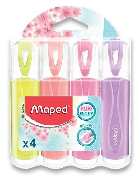 Pastellfarbene Textmarker Set 4 Stück