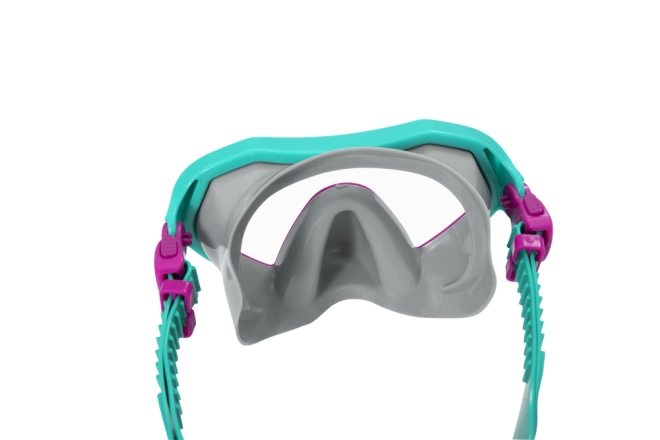 Kinder Schnorchelset mit Maske, Schnorchel und Flossen, Rosa