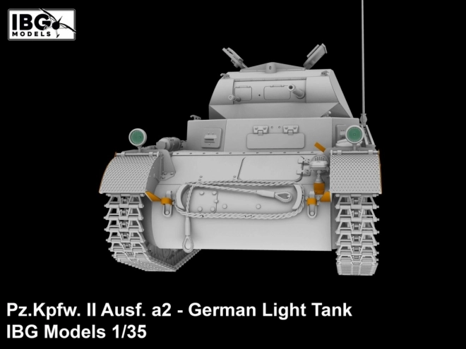 Plastikmodell Deutscher Leichter Panzer Pz.Kpfw II Ausf. a2 1/35