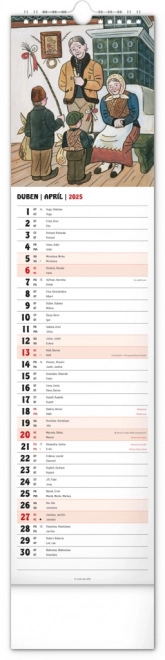 Notique Wandkalender Josef Lada 2025