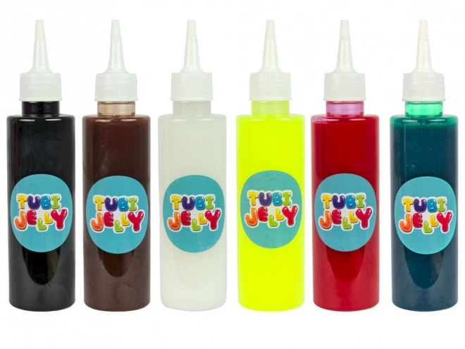 Tubi Jelly Set mit 6 Farben und kleinem Aquarium - Dinosaurier