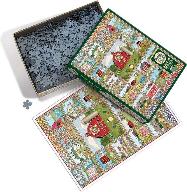 Cobble Hill Puzzle Land der gestickten Decken 1000 Teile