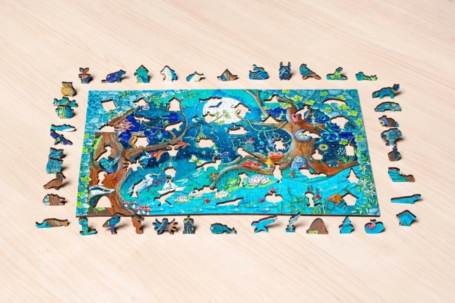 Drewniges Puzzle Magischer Wald 500 Teile