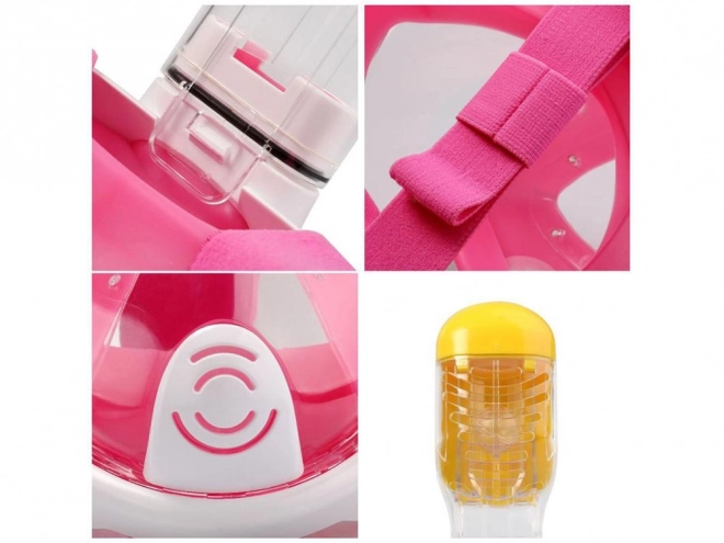 Vollgesichtsmaske mit Schnorchel zum Tauchen und Schnorcheln S/M SP0762 RO