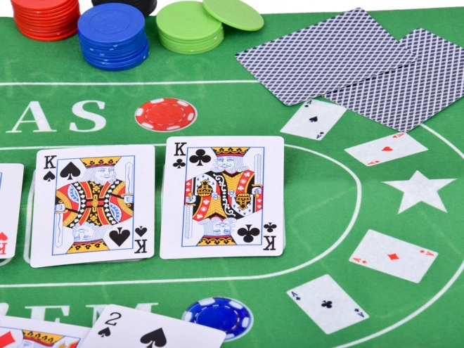 Doppelseitiges Kartenspiel-Set Poker und Blackjack