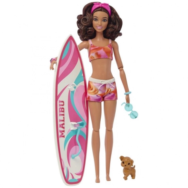 Barbie Puppe mit Surfbrett