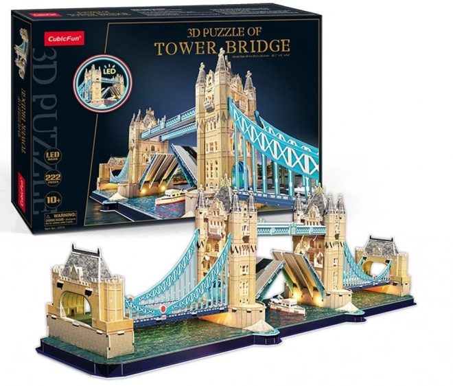 3D-Puzzle Tower Bridge mit LED