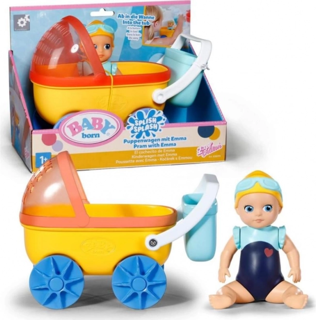 Kinderwagen Splish Splash mit Puppe BABY born Emma