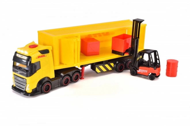 Volvo LKW mit Anhänger von Dickie Toys - DHL Lizenz