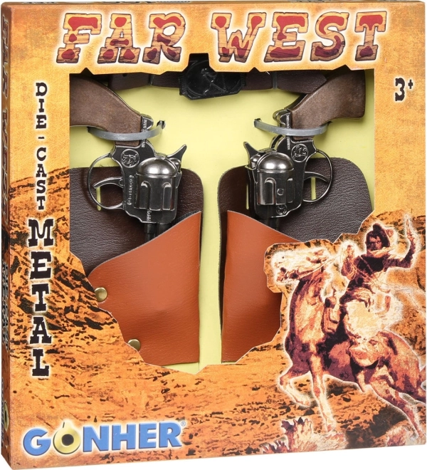 Cowboy-Set mit Revolvern