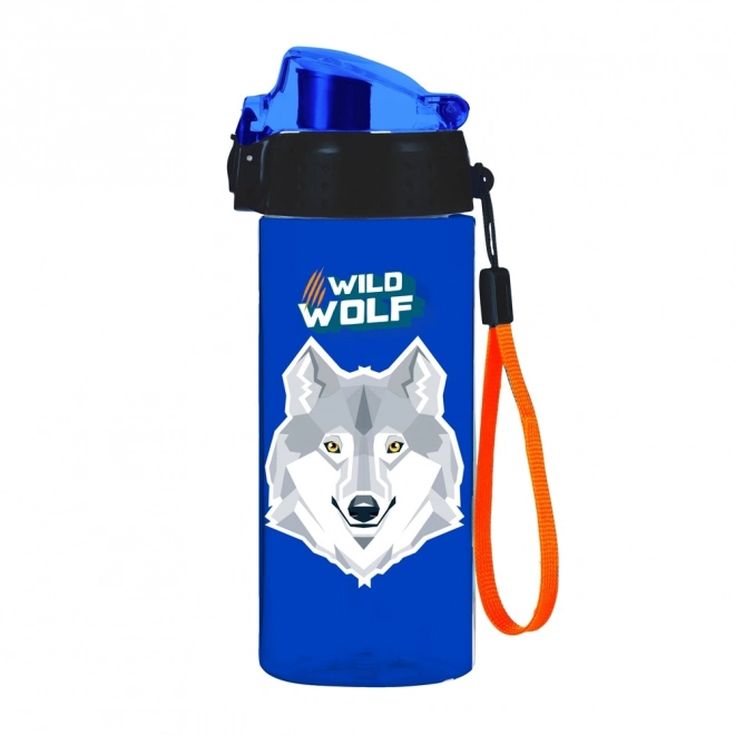Trinkflasche OXY CLICK 500 ml mit Wolfmotiv