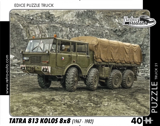 Retro-Puzzle LKW Tatra 813 Kolos 8x8