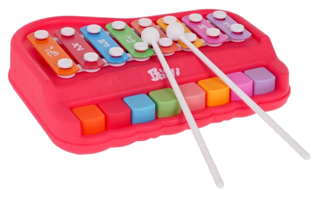 Grünes Klavier und Xylophon für Kinder – Rot