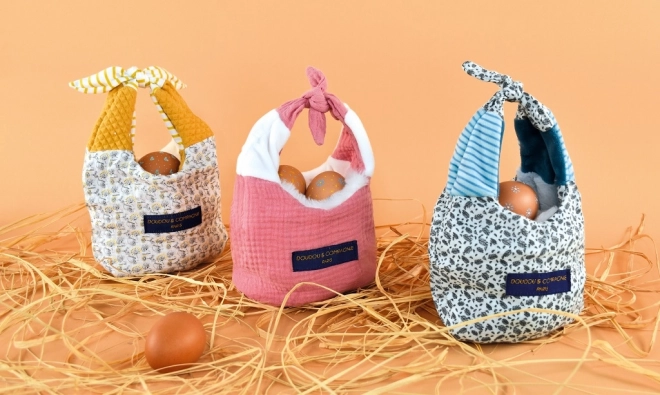 3-in-1 Kuscheltuch Maus in Tasche