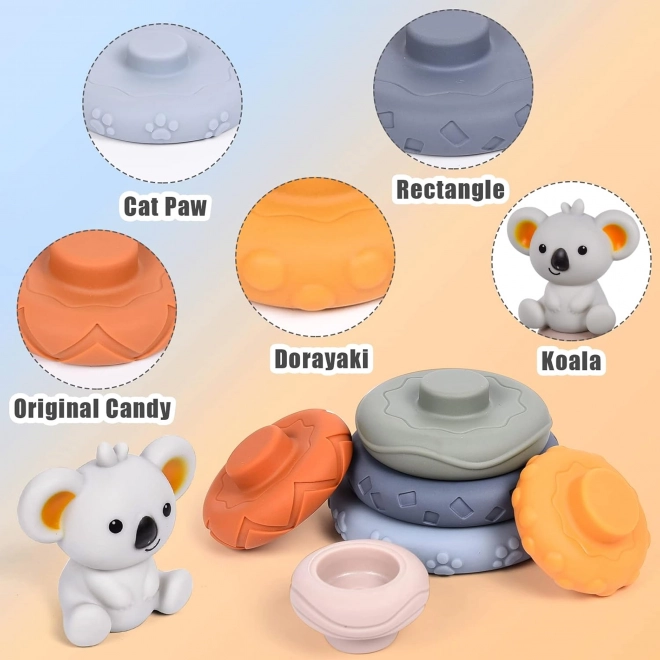 Woopie Baby Lernpyramide Koala 2-in-1 Beißring