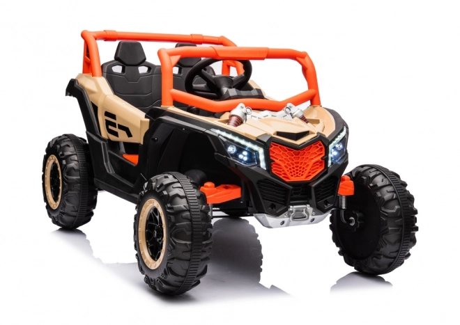 Kinder Elektroauto Buggy Khaki UTV