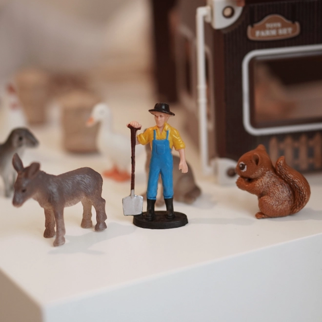 Woopie kleiner bauernhof-spielset mit tieren und zubehör