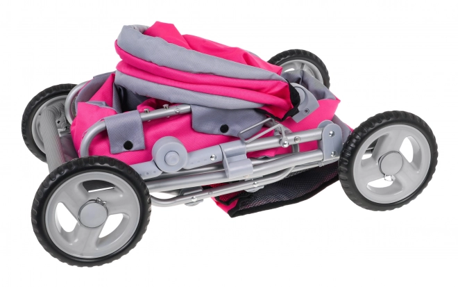 Rosa 2-in-1 Puppenwagen