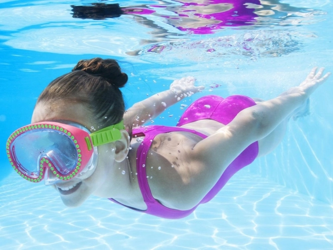 Bestway Schwimmmaske mit Kristalldekor – Rosa